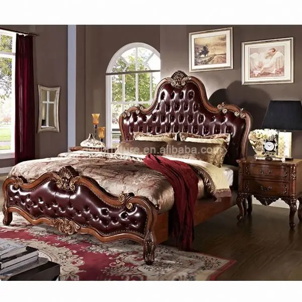 Camas de madera de teca modelos-Camas antiguas-Identificación del