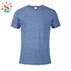 Plain Men's Snow Heather Fitted T Shirt Short Sleeve Crew Neck T-Shirts for Men