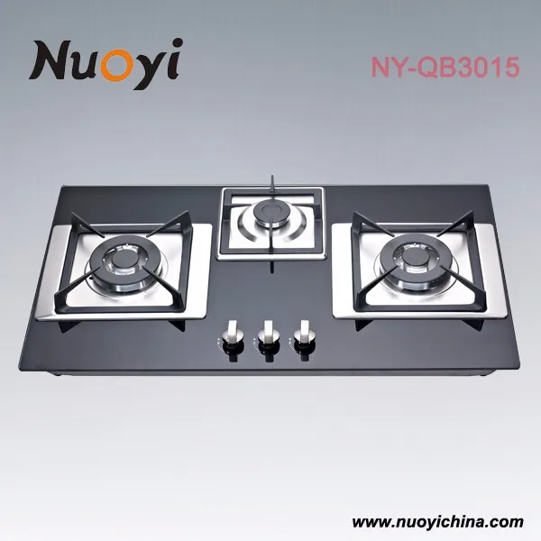 Three burner gas cooktops