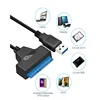 USB 3.0 SATA 3 Cable Sata to USB Adapter Up to 6 Gbps Support 2.5 Inches External SSD HDD HardDrive 22 Pin Sata III Cable