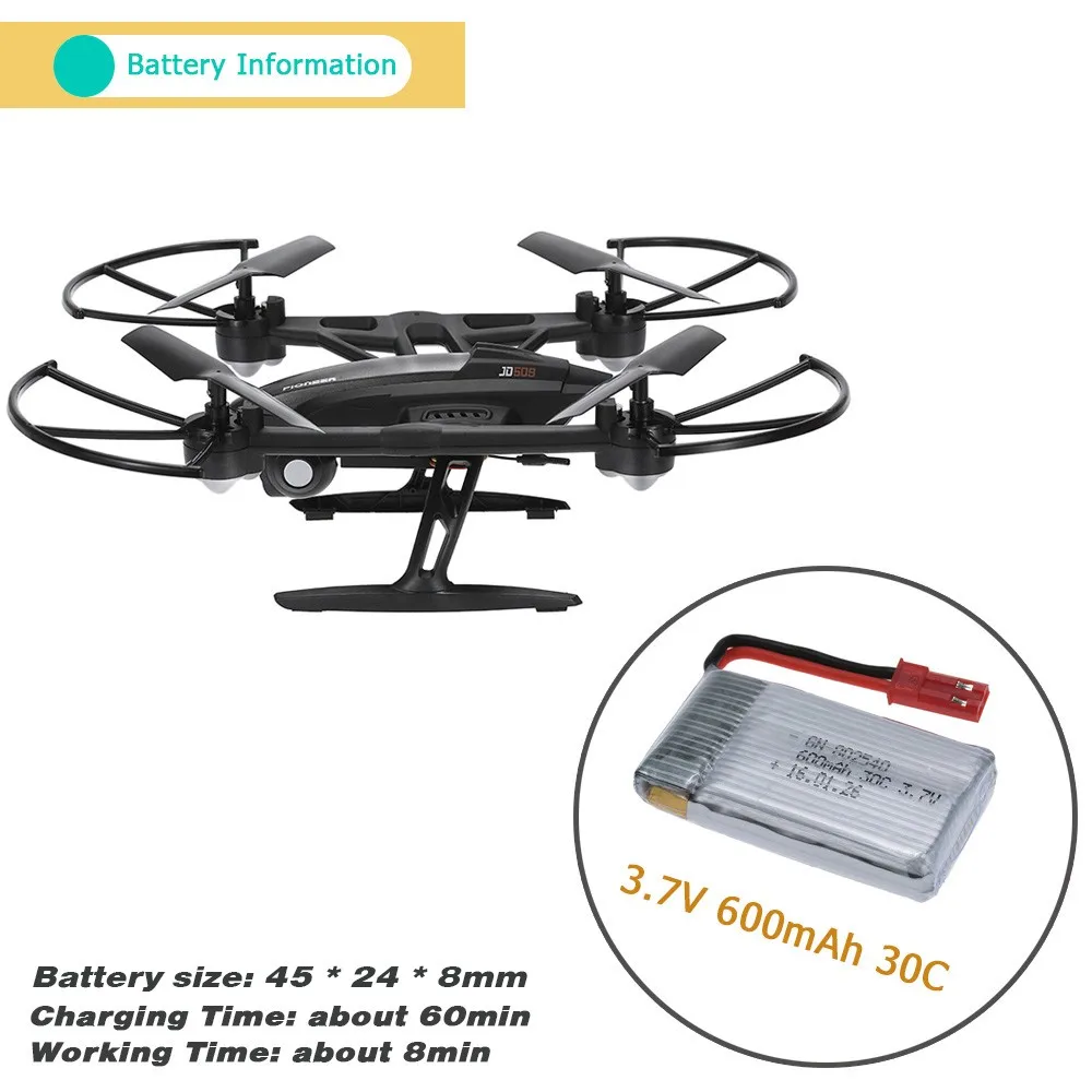 Jxd 509g Rc Drone With 2mp Camera 5.8g Realtime Fpv 6 Axis Gyro