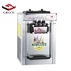 Commercial Restaurant Equipment Stainless Steel 3 Flavors Table Top Soft Ice Cream Machine Icecream Maker