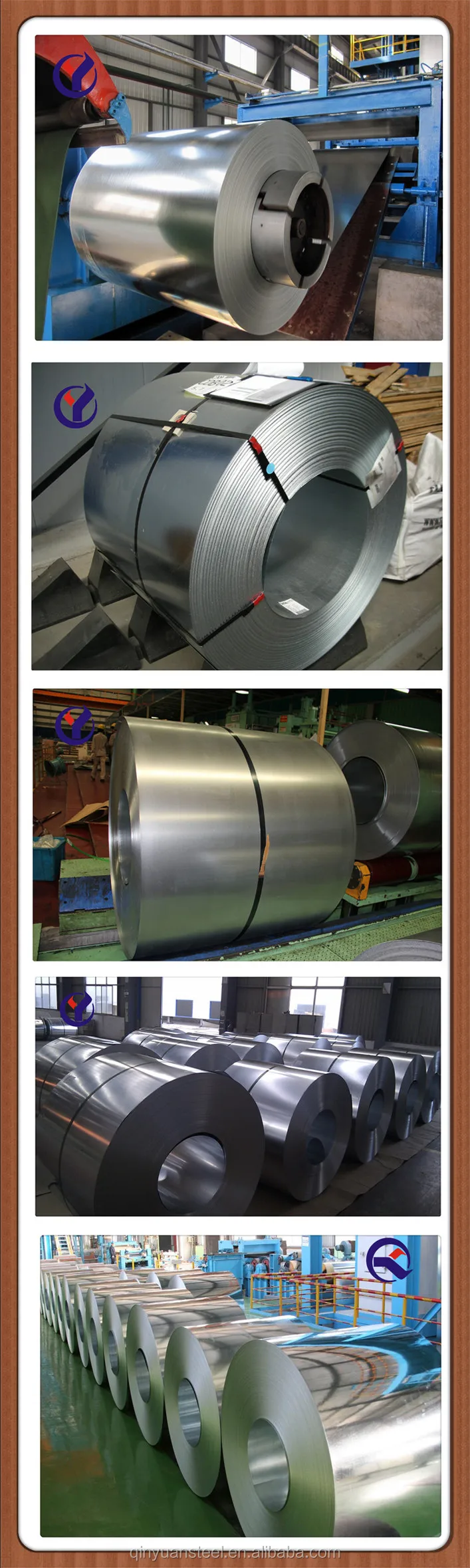 Qinyuan Z275 Galvanized Steel Coil G350 G550 Dx51d Z150 Zinc Galvanized Steel Coil Bwg 30