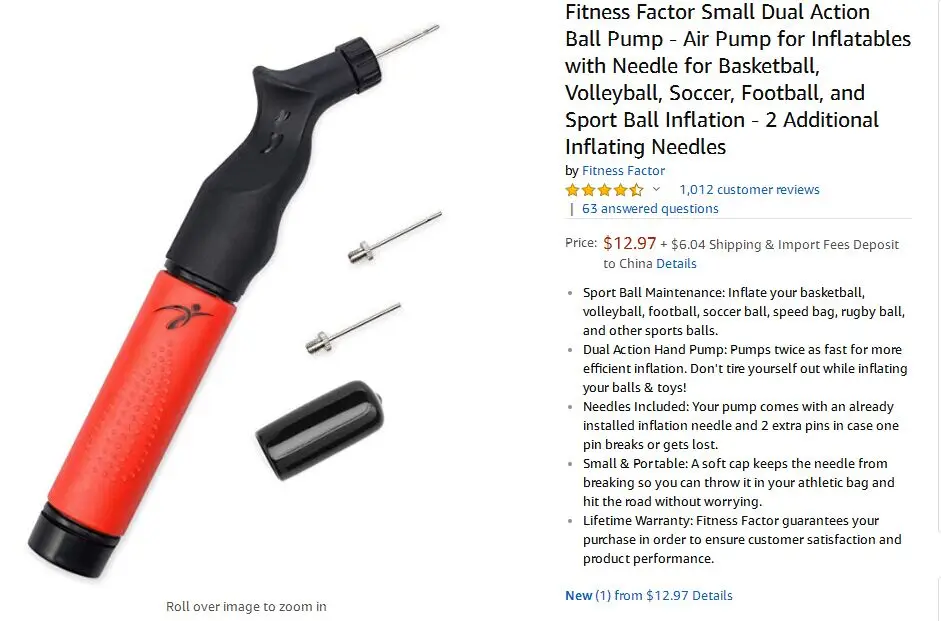 Dual Action Ball Pump Best Sell On Amazon Double Action Ball Pump With
