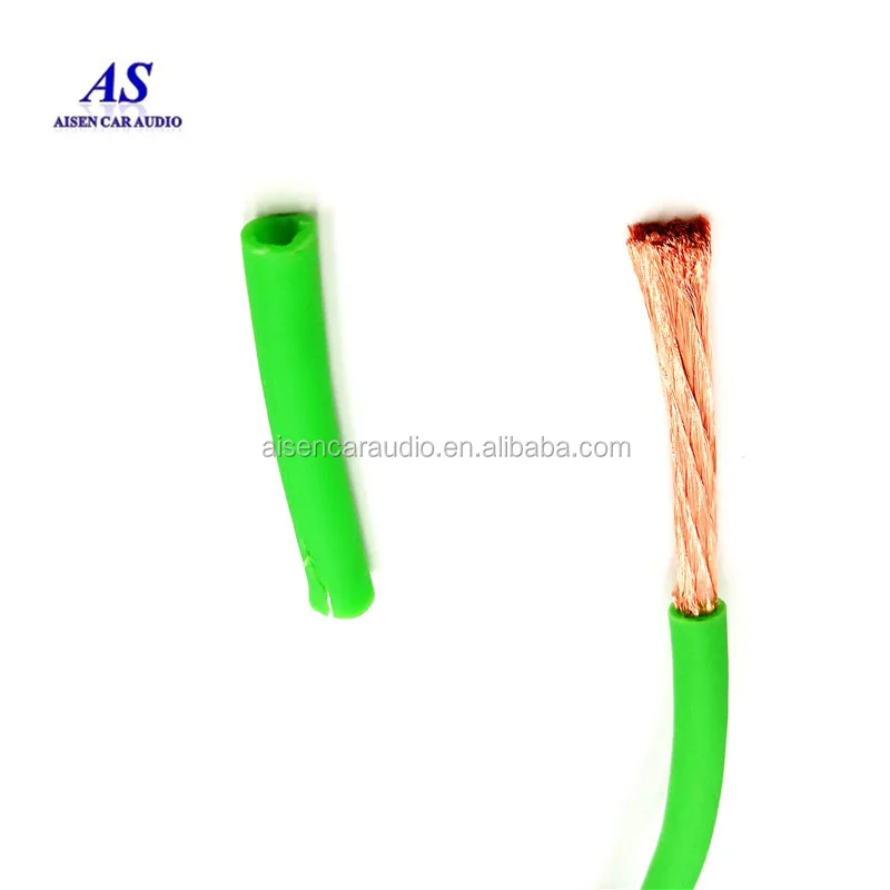 100 Pure Copper Conductor Ofc Car Audio Power Wire 1/0 Ofc Cables 1/0