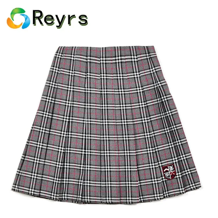 Reyrs Recycled Fabric Custom School Skirt Designs Skirt Girls Children