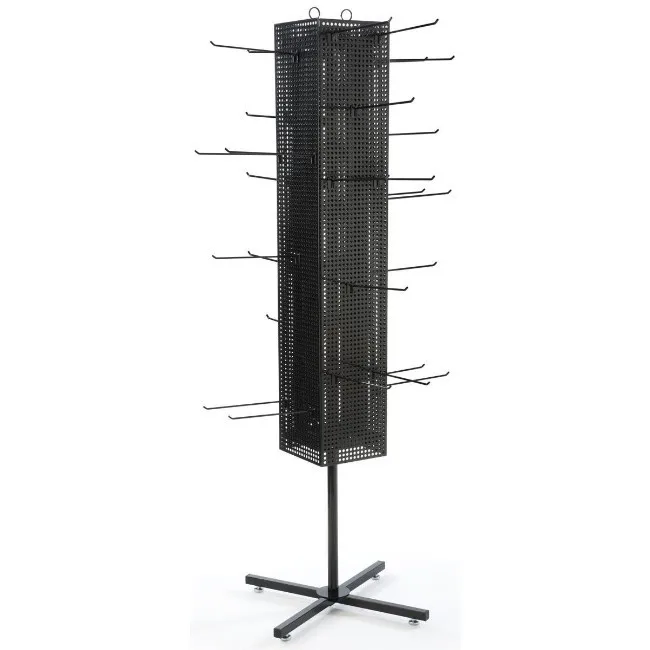 Customized Metal Floorstanding Rotating Pegboard Spinner
