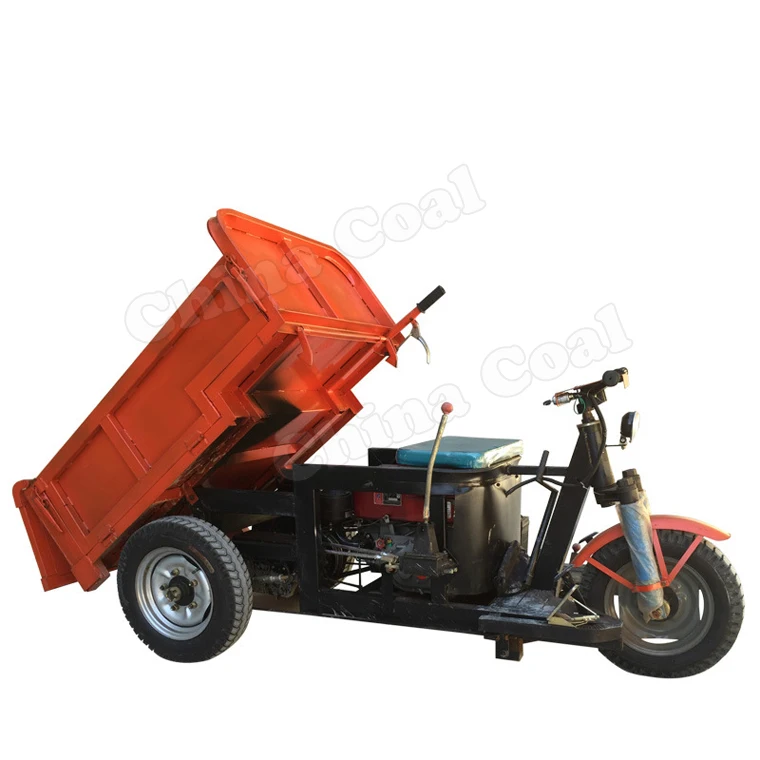 Small Farm Electric Three Wheel Truck Self Unloading Diesel Tricycle ...