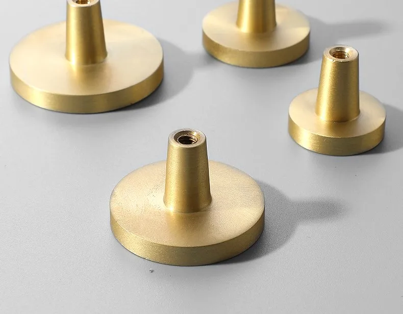 Retail Wholesale Natural Shell Solid Brass Kitchen Knobs