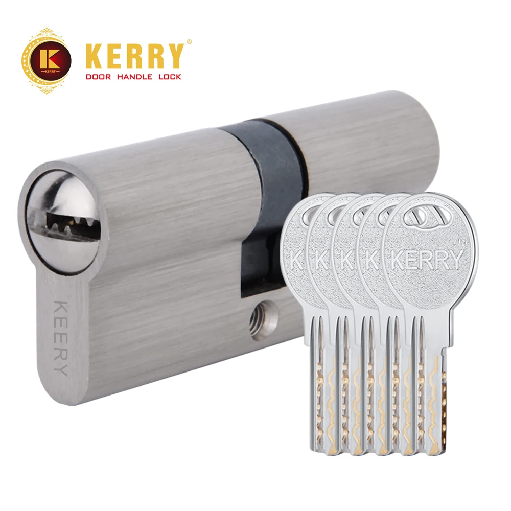 70mm Double Side Open With Computer Keys Wooden Door Lock Cylinder