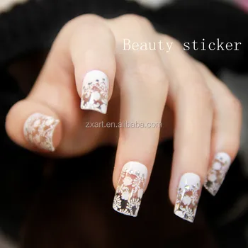 lace nail transfers