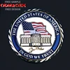 cheap custom 3D gold challenge coins silver gold plated custom metal stamping coins with printing logos on