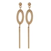 Wholesale Custom Long Post Gold Plated Earrings 316 Stainless Steel Earring