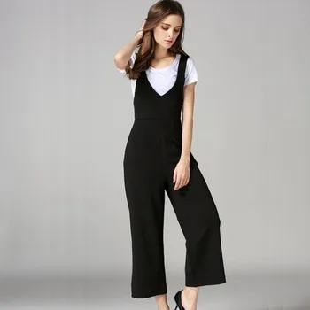 Zm22350a Moda Mujer Pantalones Casuales Pantalones Baggy Jumpsuit