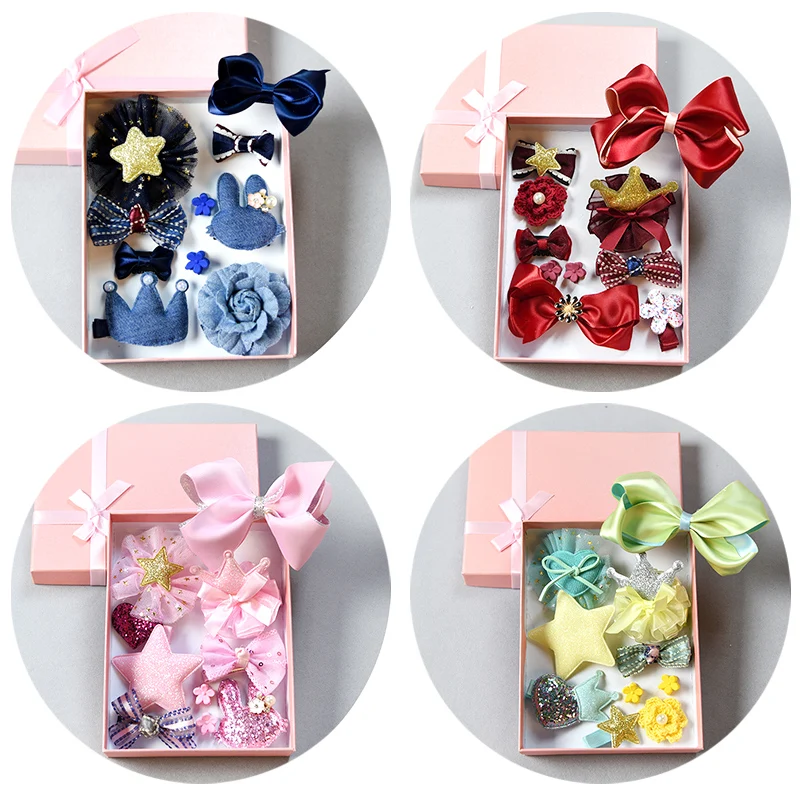 Wholesale Baby Hair Accessories Box Girls Hair Clips Hair Set Boxes