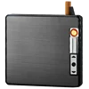 2019 china sanqiao factory new model moistureproof cigarette case with rechargeable usb lighter wholesale cigarette box 050
