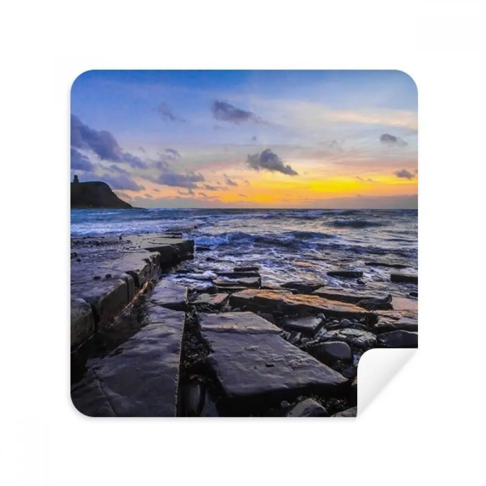 Ocean Stone Water Science Nature Picture Glasses Cleaning Cloth Phone Screen Cleaner Suede Fabric 2pcs