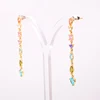 New design gold plated triangle drop 925 sterling silver earring, earring jewelry
