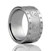 Custom Made Taiji Eight Diagrams Stainless Steel Ring Swastika Etching Mens Ring