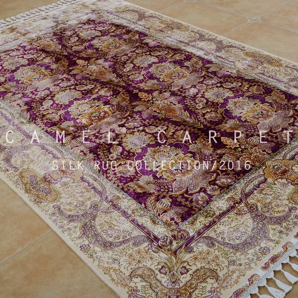 Lila Red Bereich Teppich Home Schlafzimmer Handgeknupfte 170x250