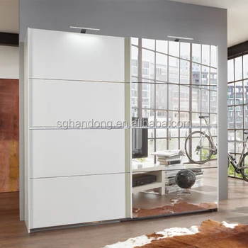 Wooden Aluminium Wardrobe Designs Bedroom Wardrobe Sliding Mirror