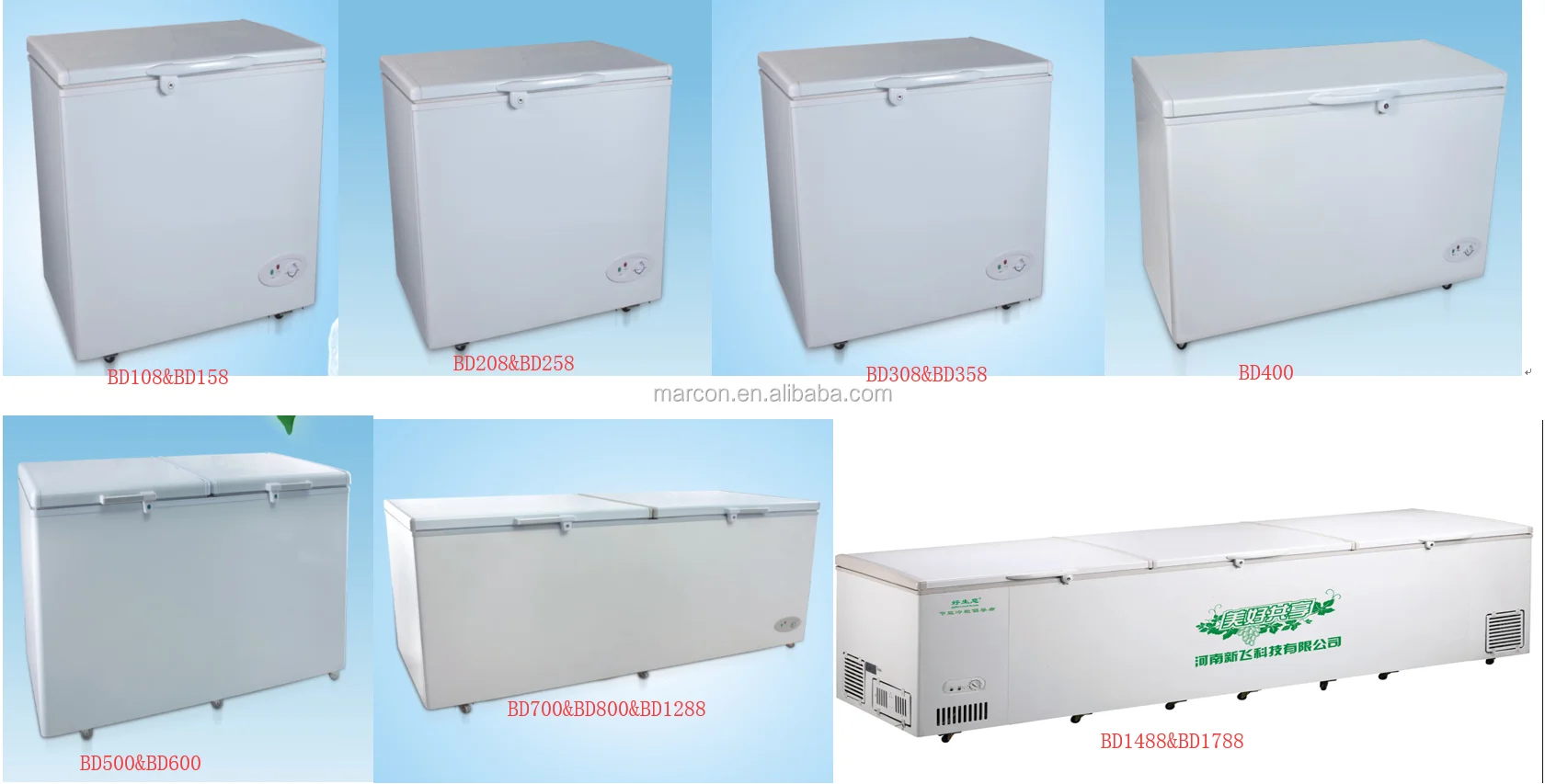1000l Large Chest Freezer Bd1188 Buy 1000l Large Chest Freezer Top Two Door Chest Freezer Chest Freezer With Two Compartments Product On Alibaba Com