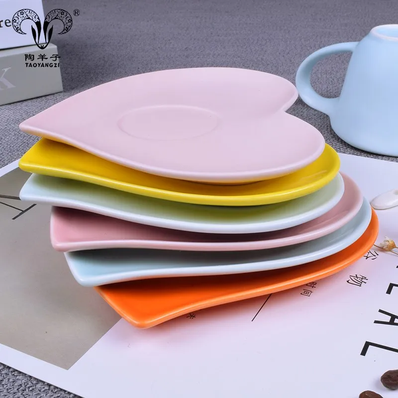 Porcelain Tea Cup And Saucer In Gift Box,Ceramic Heart Shaped Cup And