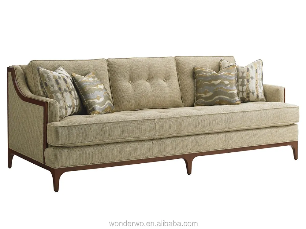 Barclay Sofa Wood Trimmed On Tufted Living Room Furniture Barclay Sofa Wood Trimmed On Tufted Living Room Furniture Hotel