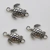 Sea Turtle Charms, Antique Silver Plated Sea Turtle Connect Charms DIY Supplies Jewelry Accessories