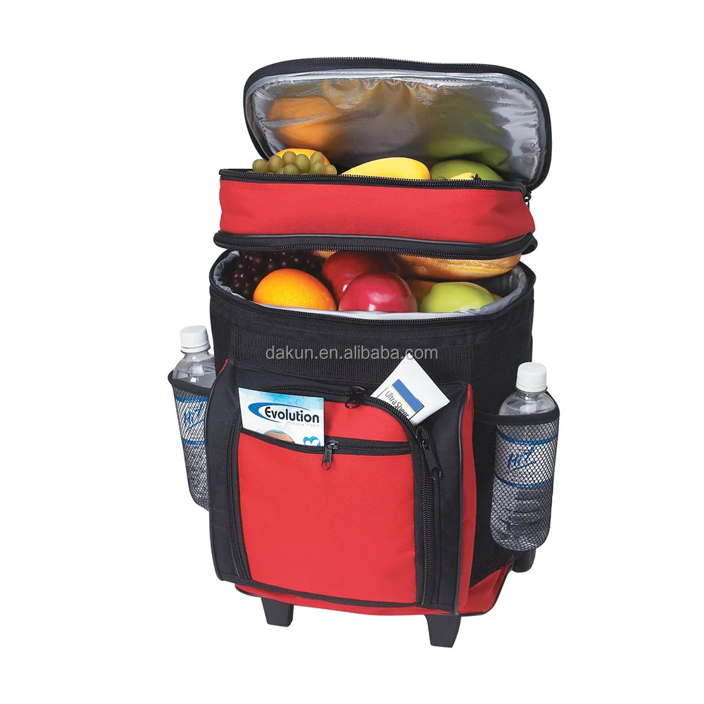 Thermol Picnic Soft Sideed Cooler Bags On Wheels,Small Cooer Bag For