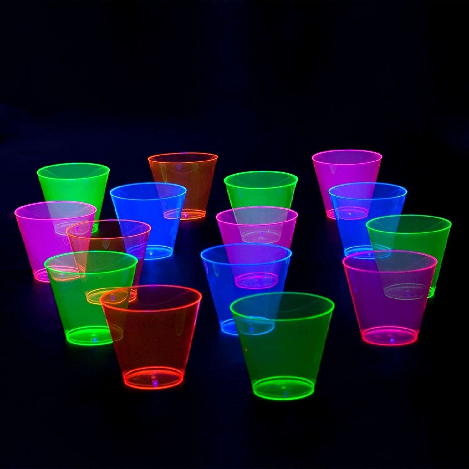 glow in the dark cups