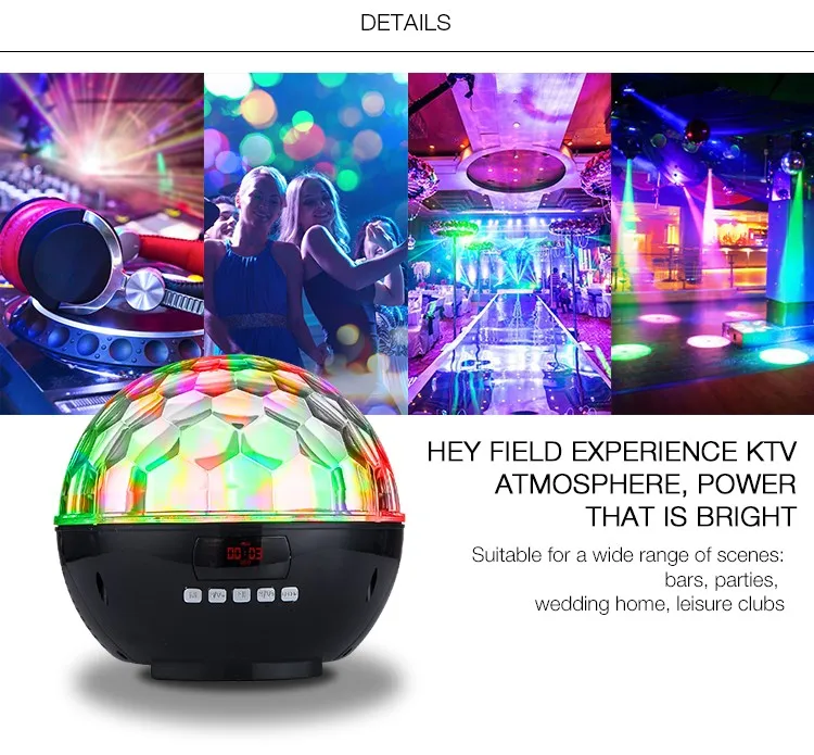 Dreamy colors disco light bluetooth speaker