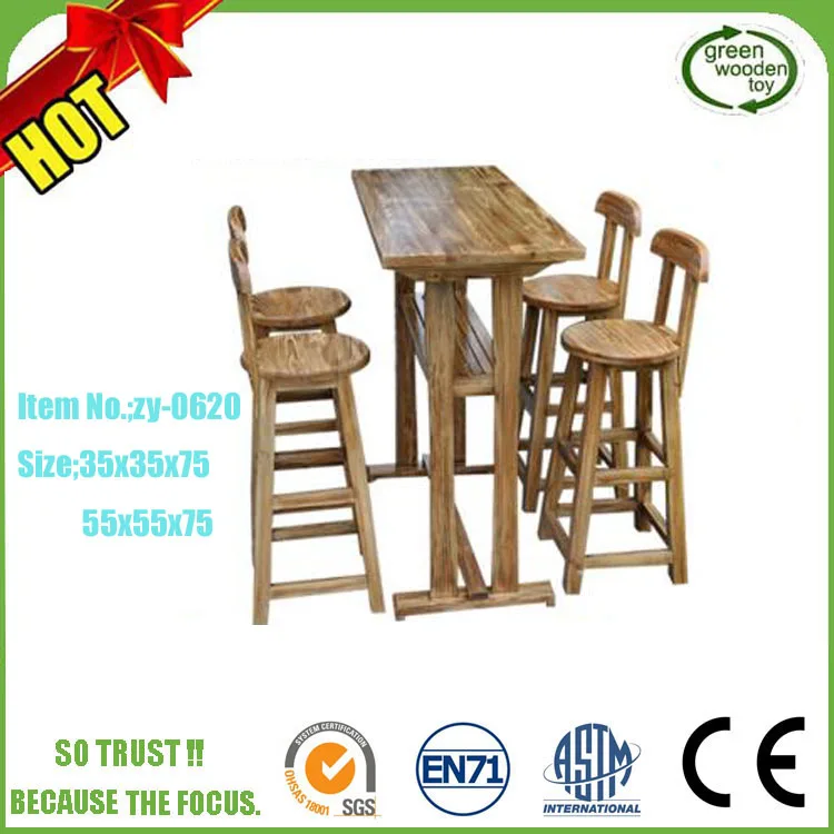 2018 For Outdoor Garden And Patio Wooden And Set Bar Tables And Chairs