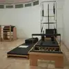 A+ Germanic beech and stainless steel pilates reformer with tower (YT-PHT)