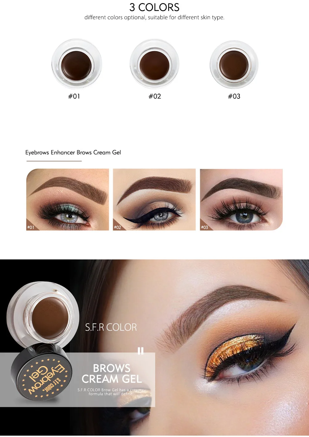 S.f.r Color De Ojos Maquillaje De Belleza De Larga Duración Tatuaje