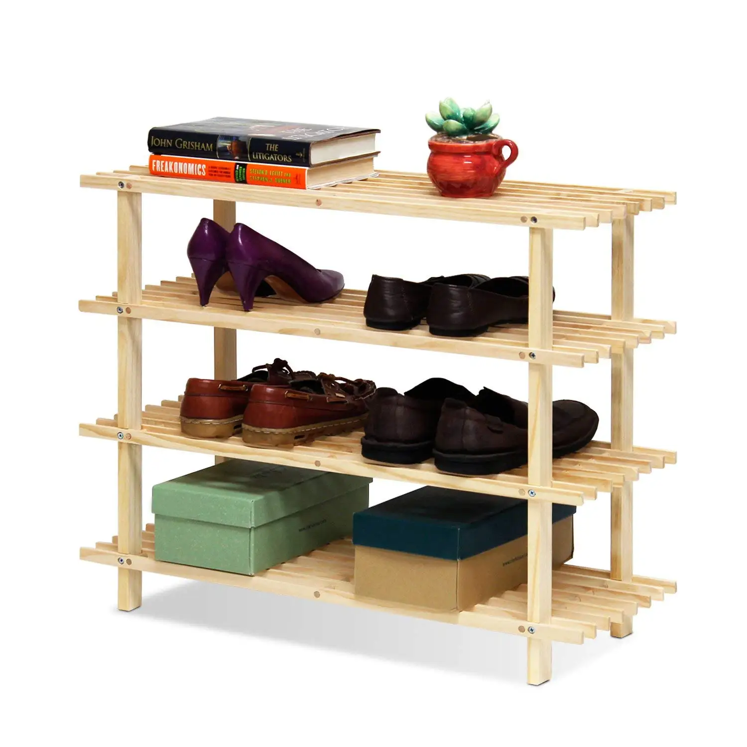 4-Tier Shoe Rack