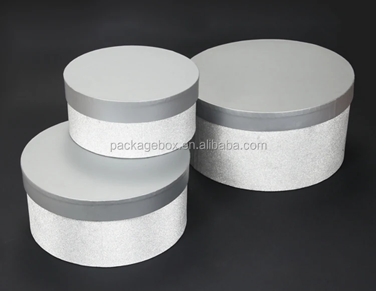 Cheap Small Fancy Recycle Round Cardboard Gift Boxes With Lids / Round