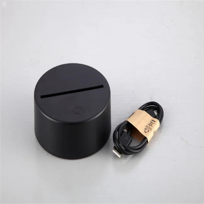 Creative visual stereo LED touch switch The gradient small night light Discus the Eiffel Tower 3 d lamp