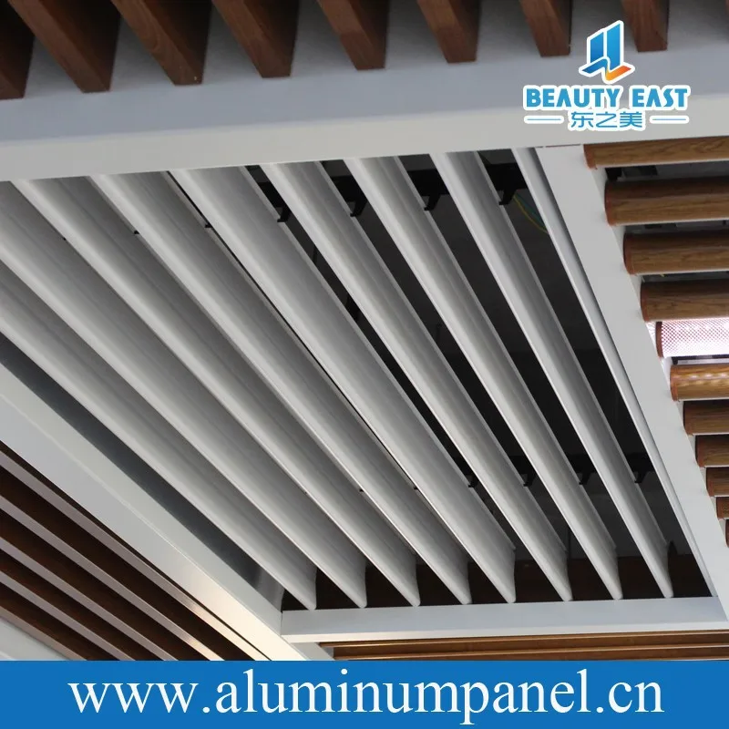 Plafond suspendu lame aluminium