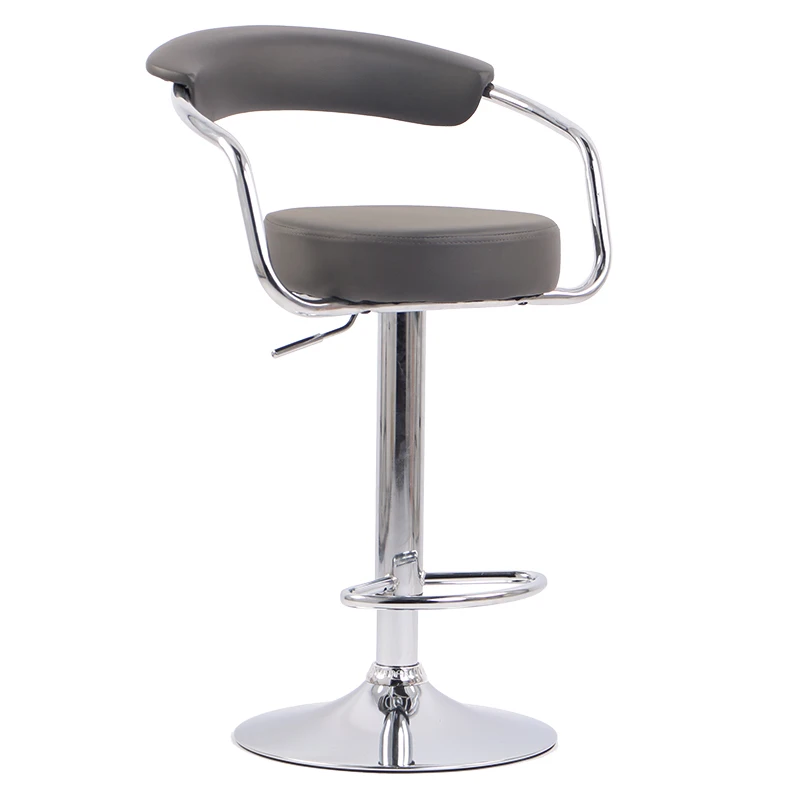 
2019 New Style Simple PU Swivel Bar Chair Bar Stool Set With Footrest 