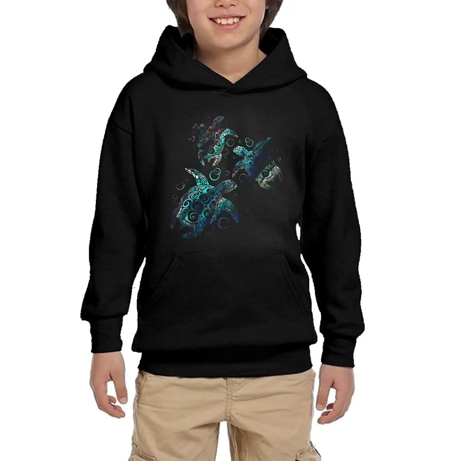 Made in Honolulu Hawaii Kanga Pocket Coat Mens Long Sleeve Hoodies