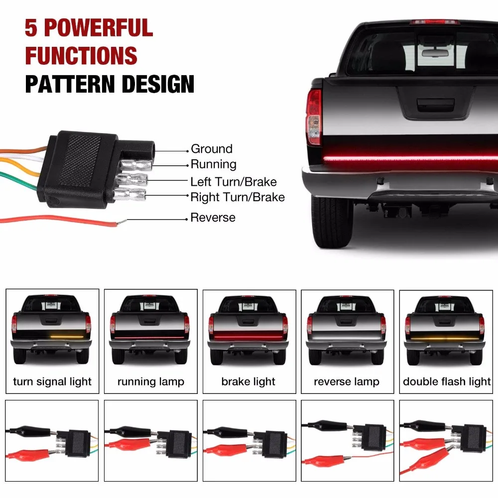 49 60 Inch 12v Led Strip Light Flexible Curved Triple Row Led Strip