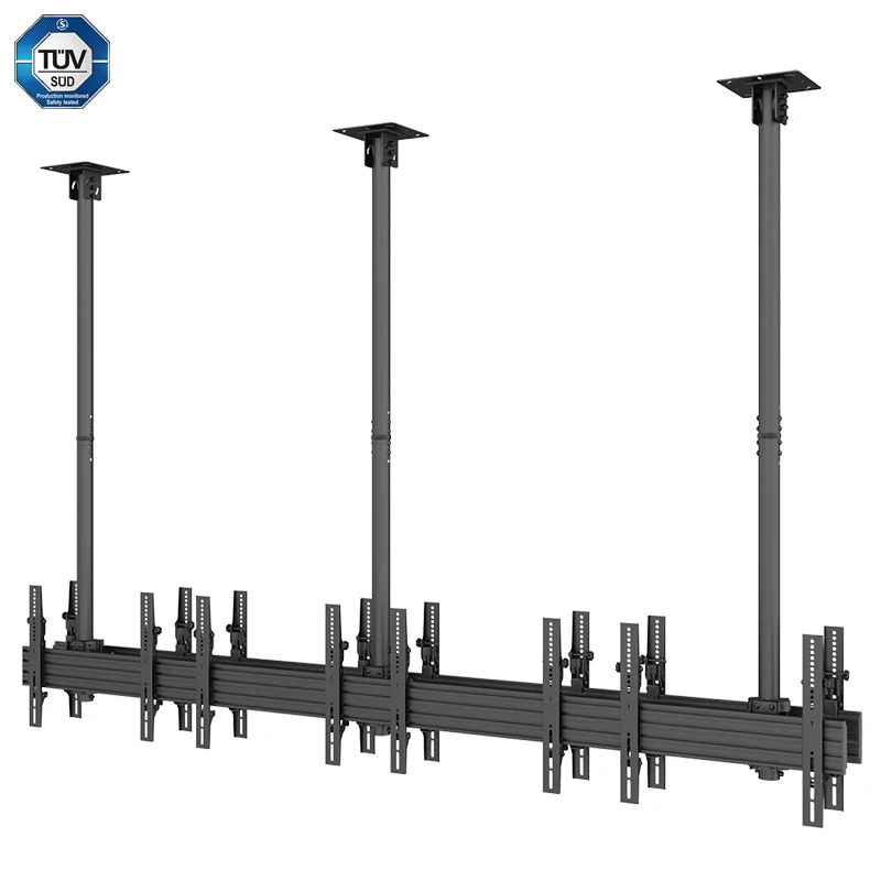 Double Size Retractable Tv Bracket Ceiling Mount Monitor For Sloping