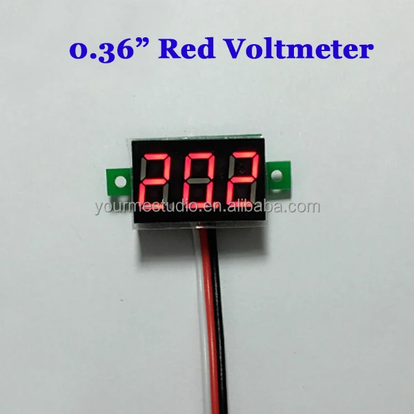 0,28 '' mini mètre de voltmètre de CC 2.5-30V Digital LED pour moto de 