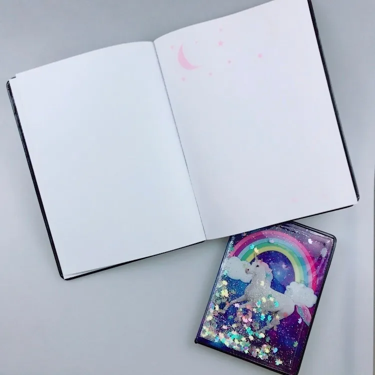 pvc-cover-gel-liquid-glitter-shaking-notepad-diary-notebook-for