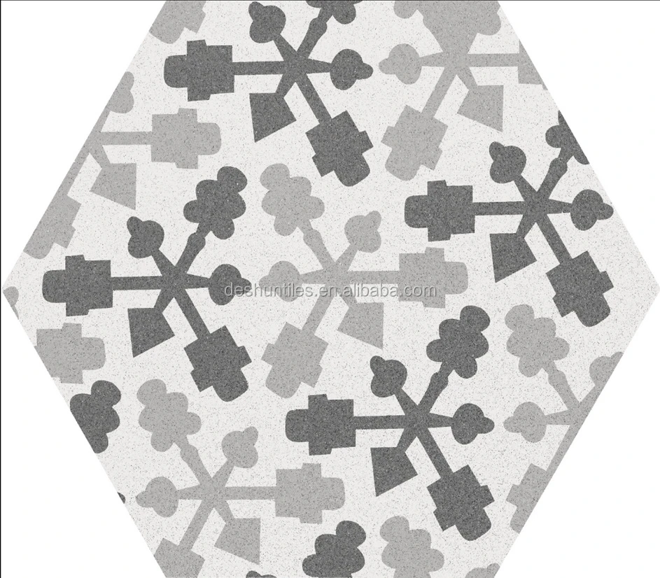 Niza decorativo gris color hexágono Subway azulejos para pared y suelo