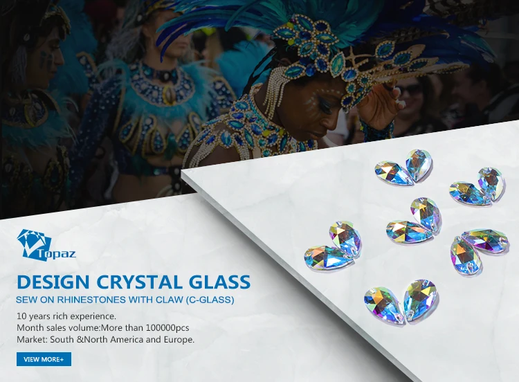 Free sample Sew on stone shiny crystal beads fancy rhinestone on clothing sew on rhinestone