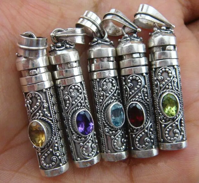 Wholesale Cremation Jewelry Antique Silver Tone Crystal Cremation