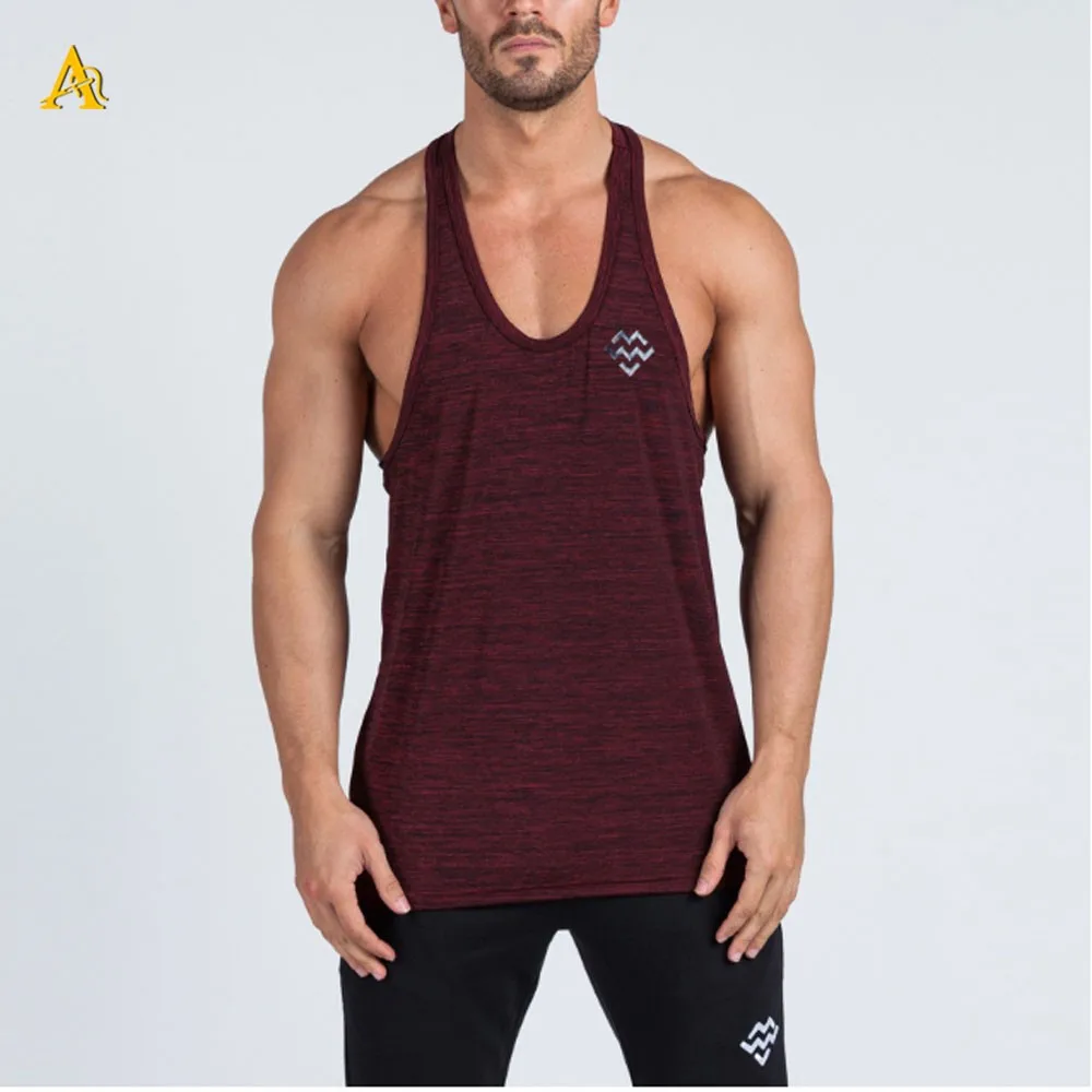 Gym Singlets Mens Tank Tops Stringer Bodybuilding Fitness Men's Gym ...