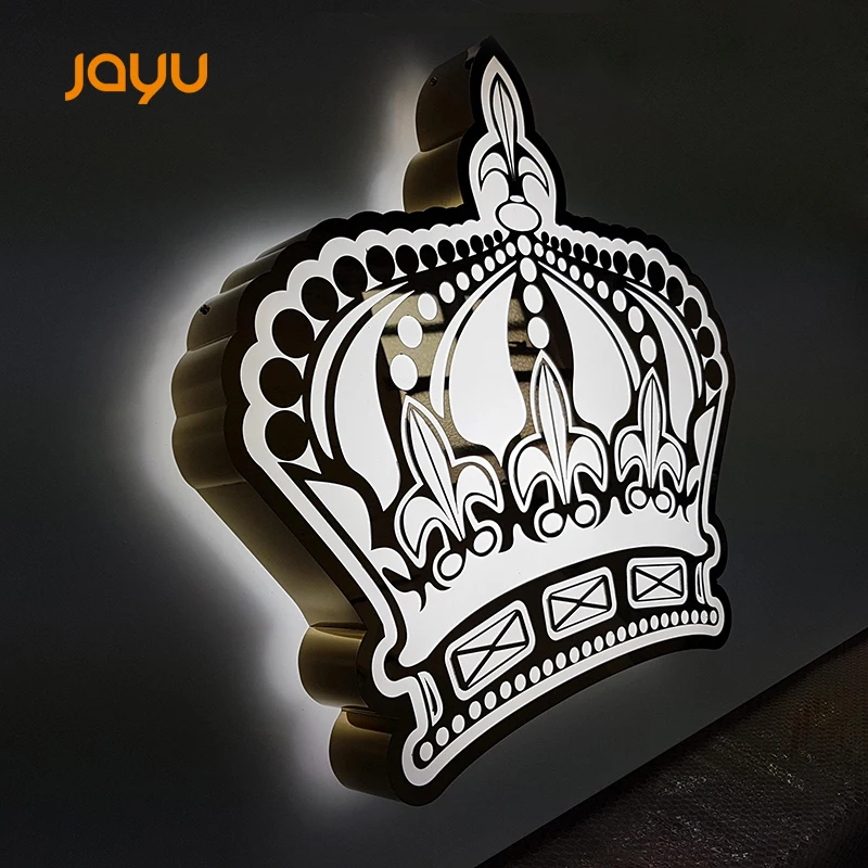Jayu Sign company manufacturer advertising sign metal light up led light box with UV print